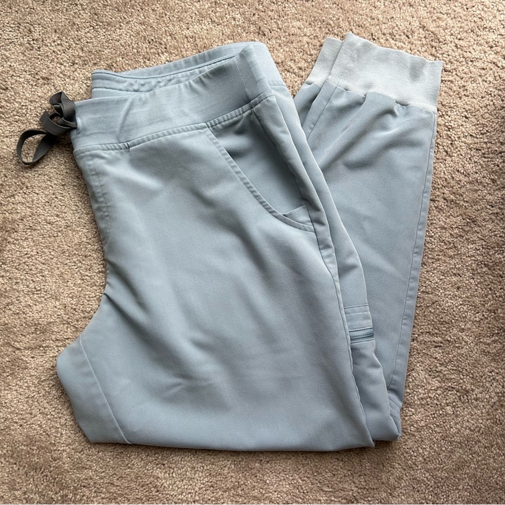 Figs Steel Blue Technical Joggers Scrubs